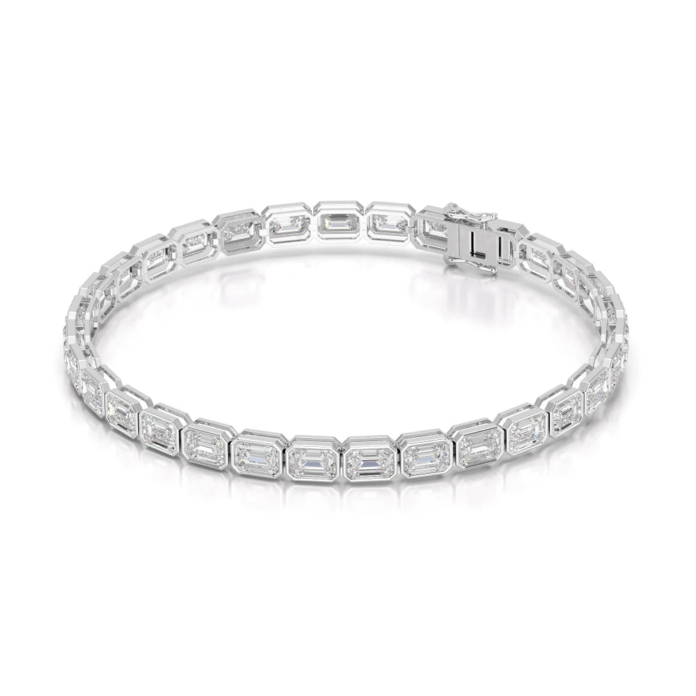 12 CT Emerald Cut Diamond Tennis Bracelet Jama Jewels