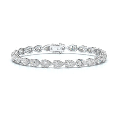 11.50 CT Pear Cut Diamond Tennis Bracelet Jama Jewels