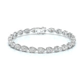 11.50 CT Pear Cut Diamond Tennis Bracelet Jama Jewels
