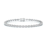 3.90 CT Pear Cut Diamond Tennis Bracelet Jama Jewels