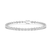 3.80 CT Oval Cut Diamond Bezel Tennis Bracelet Jama Jewels