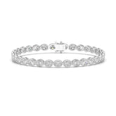 7.25 CT Oval Cut Diamond Bezel Tennis Bracelet Jama Jewels