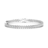 6.80 CT Marquise Cut Diamond Bezel Tennis Bracelet Jama Jewels