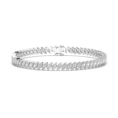 6.80 CT Marquise Cut Diamond Bezel Tennis Bracelet Jama Jewels