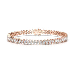 6.80 CT Marquise Cut Diamond Bezel Tennis Bracelet Jama Jewels