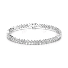 6.80 CT Marquise Cut Diamond Bezel Tennis Bracelet Jama Jewels