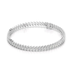 6.80 CT Marquise Cut Diamond Bezel Tennis Bracelet Jama Jewels
