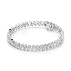 12.60 CT Marquise Cut Diamond Bezel Tennis Bracelet Jama Jewels