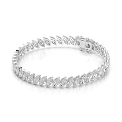 12.60 CT Marquise Cut Diamond Bezel Tennis Bracelet Jama Jewels