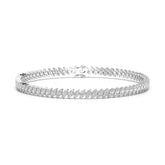 3.50 CT Marquise Cut Diamond Bezel Tennis Bracelet Jama Jewels