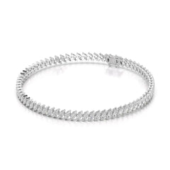 3.50 CT Marquise Cut Diamond Bezel Tennis Bracelet Jama Jewels
