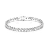 7.30 CT Pear Cut Diamond Bezel Tennis Bracelet Jama Jewels