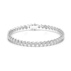 7.30 CT Pear Cut Diamond Tennis Bracelet Jama Jewels