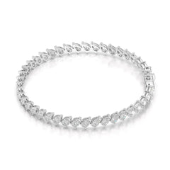 7.30 CT Pear Cut Diamond Tennis Bracelet Jama Jewels