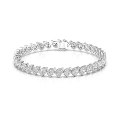 11.55 CT Pear Cut Diamond Tennis Bracelet Jama Jewels
