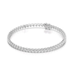 4.40 CT Pear Cut Diamond Tennis Bracelet Jama Jewels