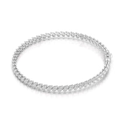 4.40 CT Pear Cut Diamond Tennis Bracelet Jama Jewels