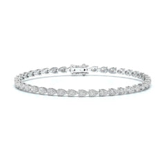 5.10 CT Pear Cut Diamond Tennis Bracelet Jama Jewels