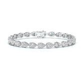 10 CT Pear Cut Diamond Tennis Bracelet Jama Jewels