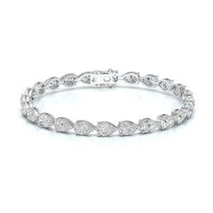 10 CT Pear Cut Diamond Tennis Bracelet Jama Jewels