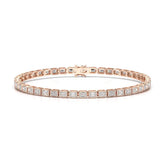 5 CT Emerald Cut Diamond Bezel Tennis Bracelet Jama Jewels