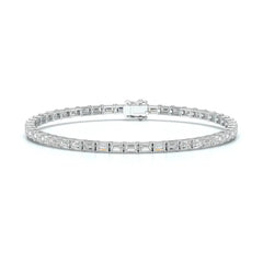 6.75 CT Emerald Cut Diamond Tennis Bracelet Jama Jewels