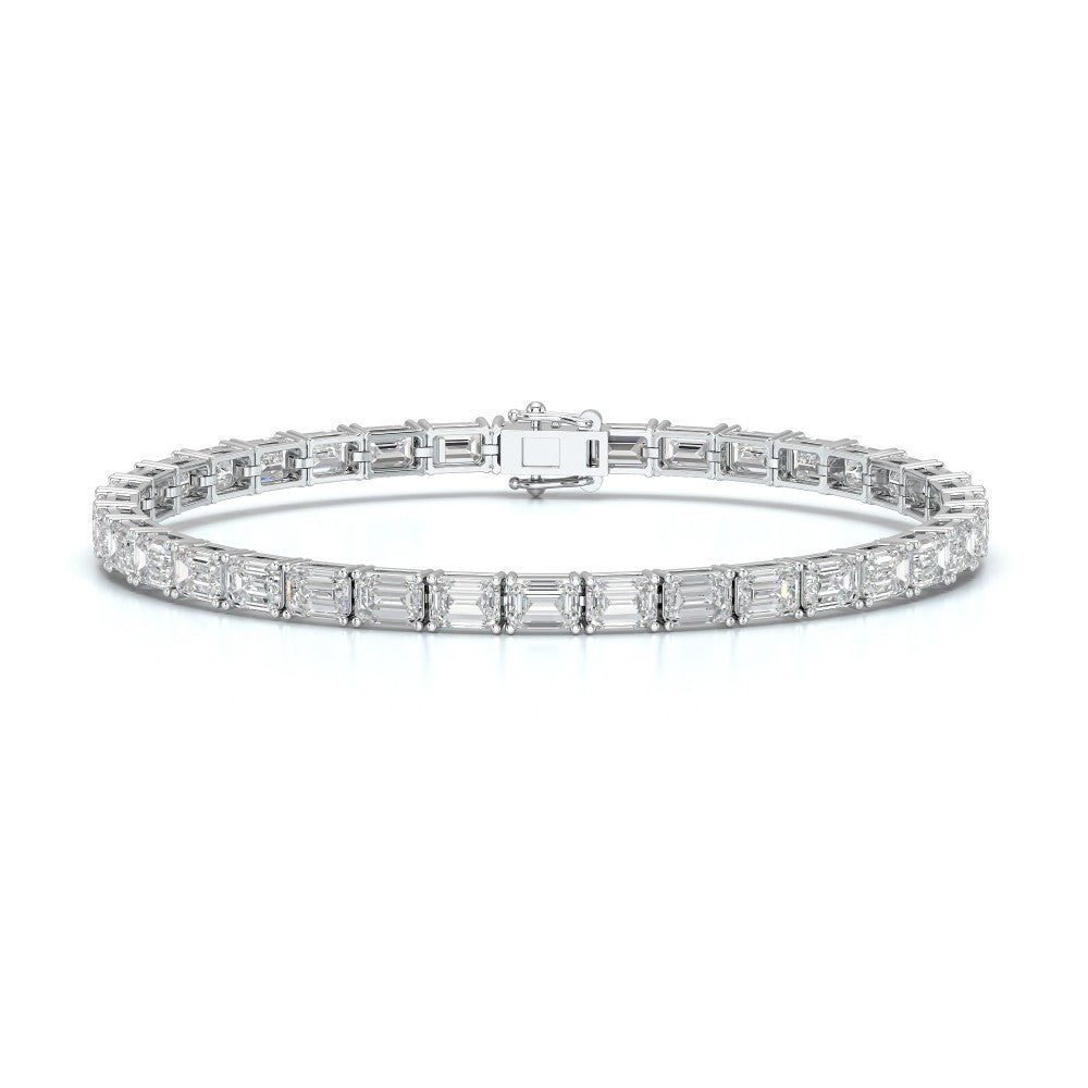 12.25 CT Emerald Cut Diamond Tennis Bracelet Jama Jewels