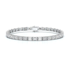 12.25 CT Emerald Cut Diamond Tennis Bracelet Jama Jewels