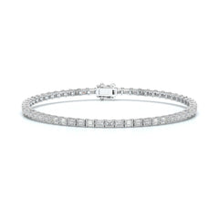 3.85 CT Emerald Cut Diamond Tennis Bracelet Jama Jewels