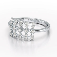 0.27 CT Round Shape Lab Grown Diamond Wedding Ring - Jama Jewels