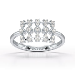 0.27 CT Round Shape Lab Grown Diamond Wedding Ring - Jama Jewels