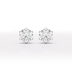 1.68 CT Round Lab Diamond Stud Earrings - Jama Jewels