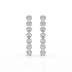 0.95 CT Dangle & Drop Lab Diamond Earrings - Jama Jewels