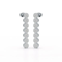 0.95 CT Dangle & Drop Lab Diamond Earrings - Jama Jewels