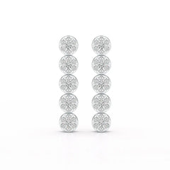 1.92 CT Diamond Designed Wedding Earrings - Jama Jewels