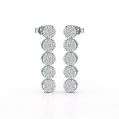 1.92 CT Diamond Designed Wedding Earrings - Jama Jewels