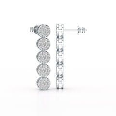 1.92 CT Diamond Designed Wedding Earrings - Jama Jewels