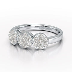 0.57 CT Lab Grown Round Shape Simple Wedding Ring - Jama Jewels