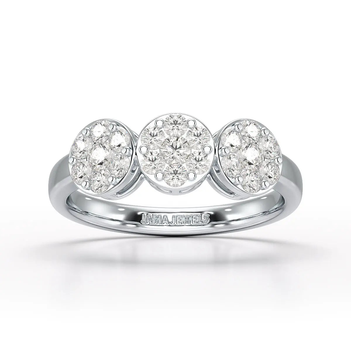 0.57 CT Lab Grown Round Shape Simple Wedding Ring - Jama Jewels