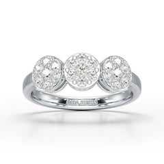 0.57 CT Lab Grown Round Shape Simple Wedding Ring - Jama Jewels