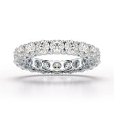 3.69 CT Full Classic Round Cut Lab Diamonds Engagement Ring - Jama Jewels