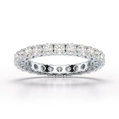 1.75 CT Full Classic Round Lab Diamonds Engagement Ring - Jama Jewels