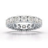 4.06 CT Classic Round Lab Grown Diamonds Engagement Ring - Jama Jewels