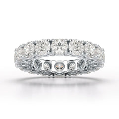 4.06 CT Classic Round Lab Grown Diamonds Engagement Ring - Jama Jewels