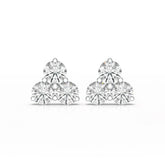 2 CT Three Stone Round Lab Diamond Earring
