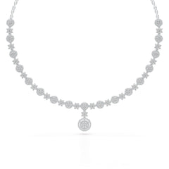 4.59 Carat Lab Grown Diamond Round Shape Necklace