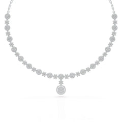 4.59 Carat Lab Grown Diamond Round Shape Necklace