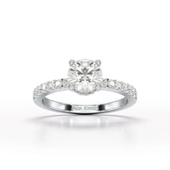 1.36 CT Round Cut Lab Grown Diamond Ring Jama Jewels