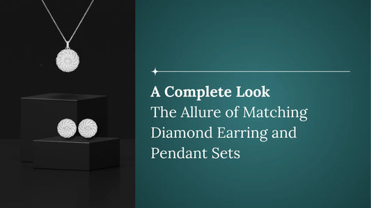 Matching Diamond Earring and Pendant Sets