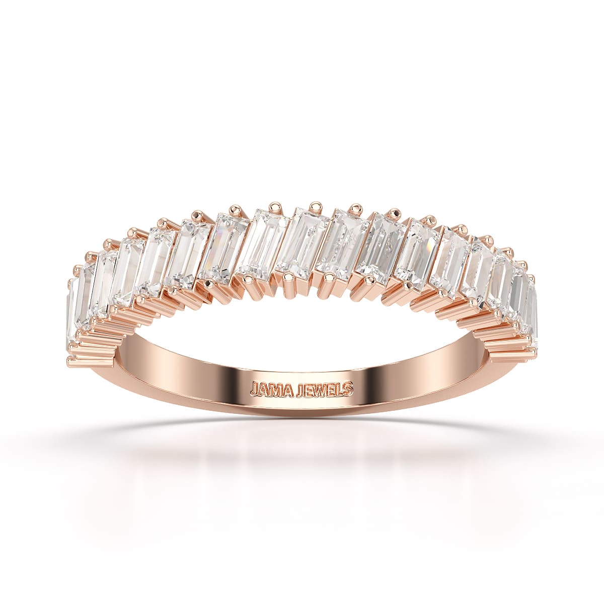 0.9 CT Classic Baguette Cut Lab Diamond Ring